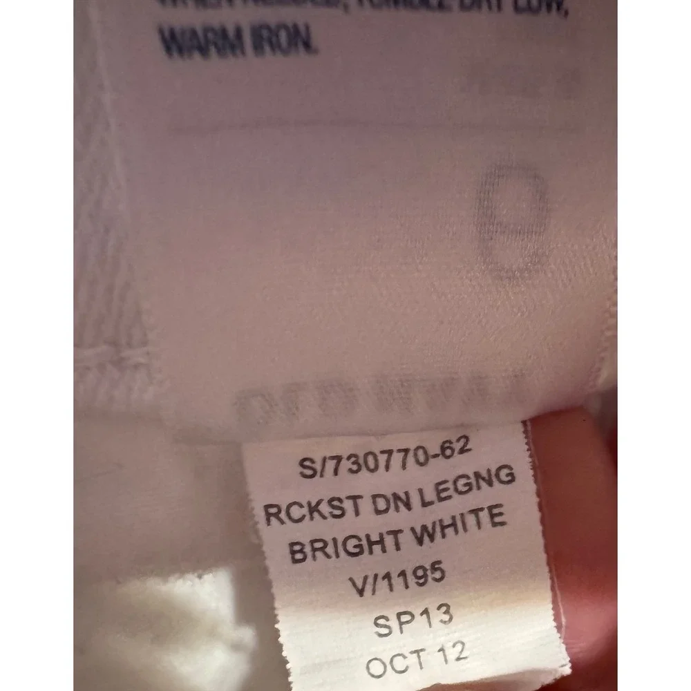 Coastal Old Navy Rockstar Denim Leggings 6 Bright White Mid Rise Skinny Jeans